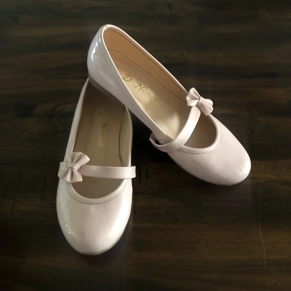 Shoes Flat Pink Bow
